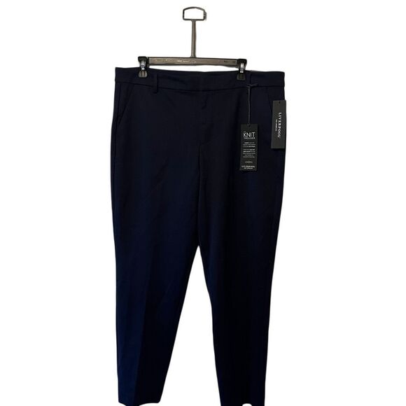 NWT Liverpool Los Angeles The Knit Trouser Blue Size 16 Stretchy Pull-On pants - Picture 4 of 13